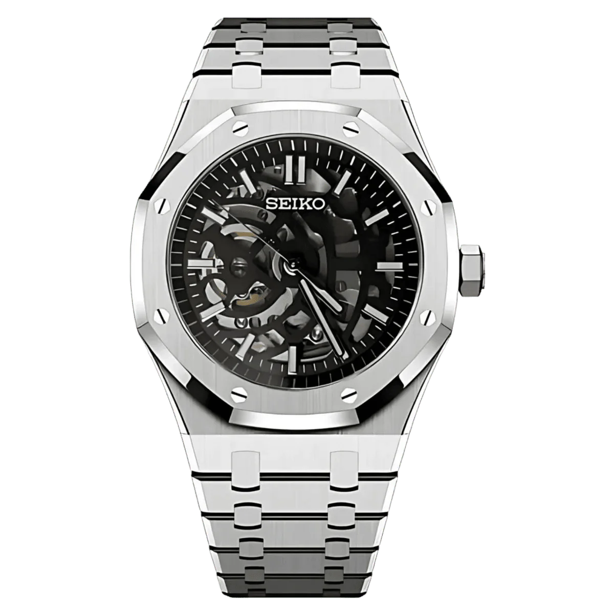Seiko Royal Oak Noir Squelette