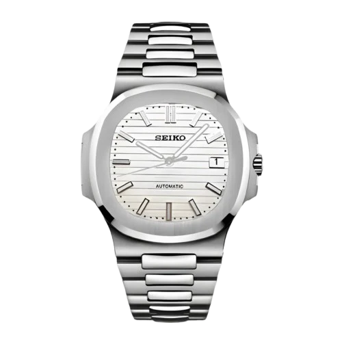 Seiko Mod Nautilus Blanc