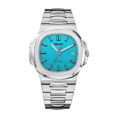 Seiko Mod Nautilus Bleu Ciel