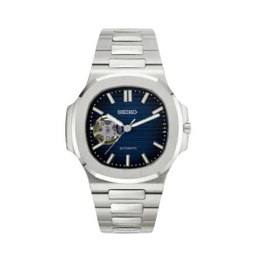 Seiko Mod Nautilus Bleu Squelette